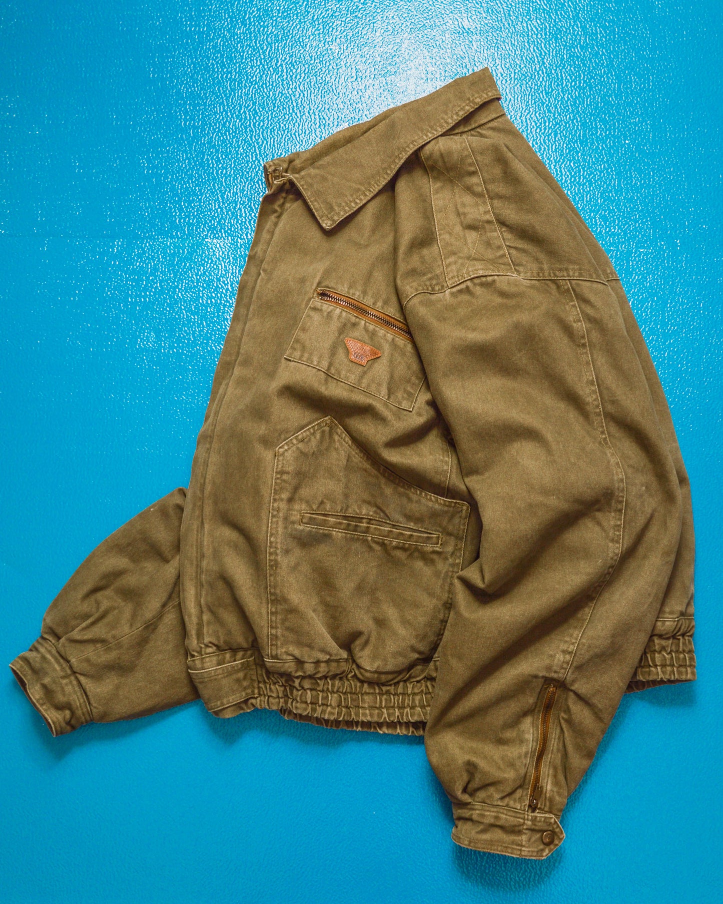 Armani Vintage 80s Washed Sage Green Work Jacket (~XL~)
