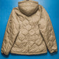 Gore Windstopper Reversible Onion Quilted Liner Military Liner Style Brown Beige Jacket (M~L)