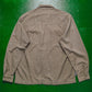 Tan Check Zip Up Overshirt (L)