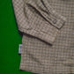 Tan Check Zip Up Overshirt (L)