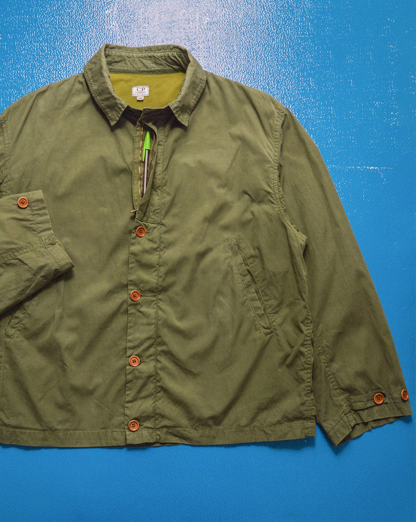 1989 Ideas from Massimo Osti Muted Green Mesh Lined Work Jacket (~L~)