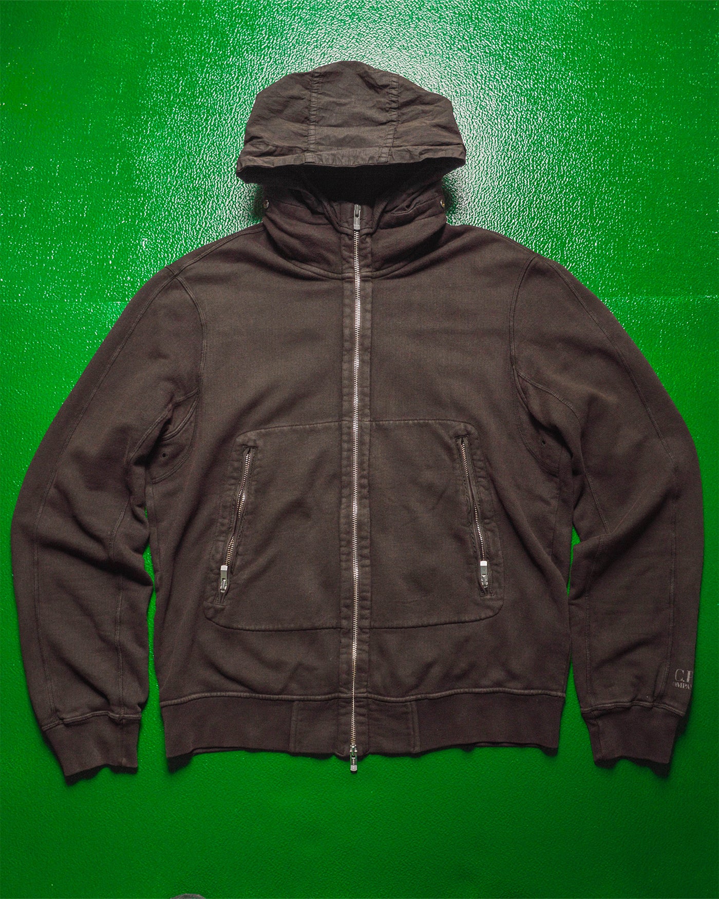 SS07 Deep Brown Zip Up Hoody (~M~)