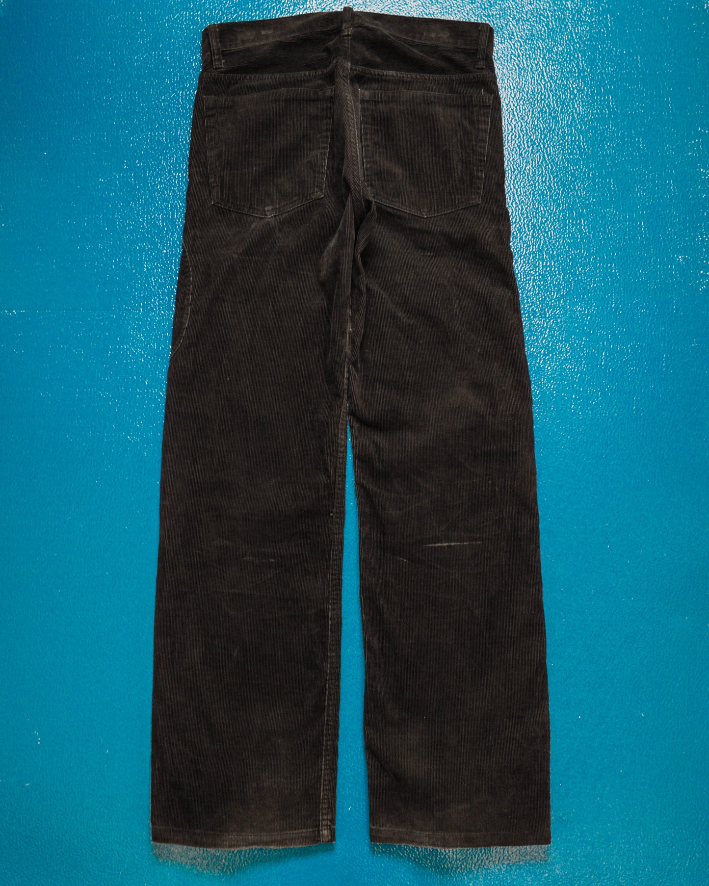2005 Black Corduroy Asymmetrical Patch Pocket Cargo Pants (30~31)