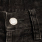 2005 Black Corduroy Asymmetrical Patch Pocket Cargo Pants (30~31)