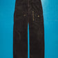 2005 Black Corduroy Asymmetrical Patch Pocket Cargo Pants (30~31)