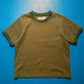 1998 Waffle Knit Ringer Brown Green T shirt (~S~)