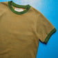 1998 Waffle Knit Ringer Brown Green T shirt (~S~)