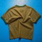 1998 Waffle Knit Ringer Brown Green T shirt (~S~)