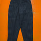 80s Double Breasted Navy Striped Jacket + Trousers Suit (S~M)