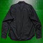 SS07 Black Curved Stripe Tonal Applique Shirt (~M~)