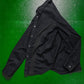SS07 Black Curved Stripe Tonal Applique Shirt (~M~)
