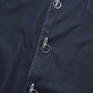 1990 Navy Metal Ring Closure Contrast Stitch Shirt (~L~)