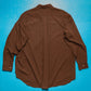 1991 Brown  Red Cut-out Collar Shirt (L~XL)