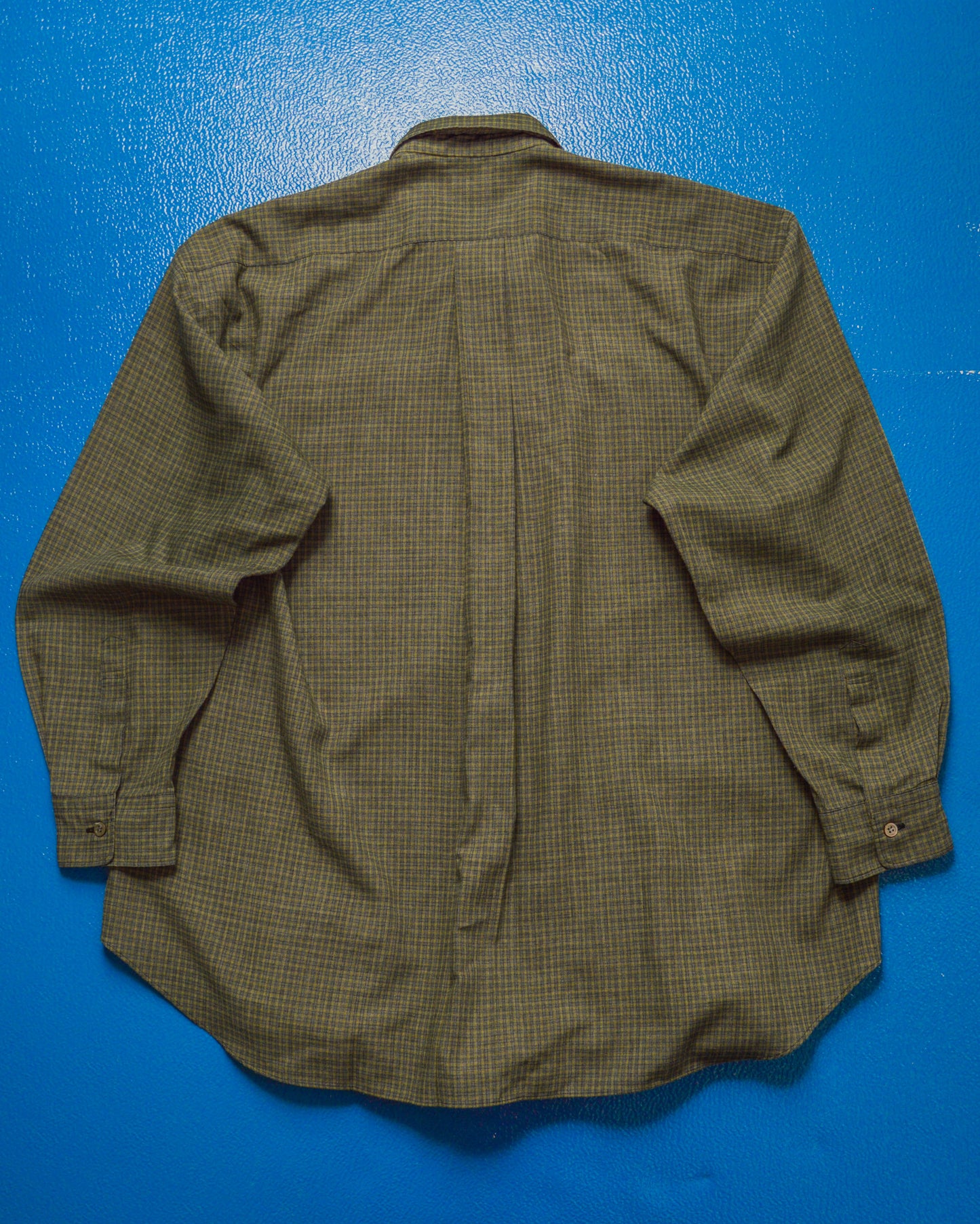 90s Mixed Plaid Panelled Shirt (L~XL)