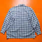 Dual Plaid Contrast Front Lightweight Zip Up (~L~)