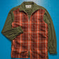 90s Plaid Front Zip Up Lightweight Jacket (~M~)