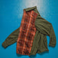 90s Plaid Front Zip Up Lightweight Jacket (~M~)