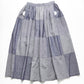 2000 Blue Patchwork Midi Skirt (M)