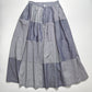 2000 Blue Patchwork Midi Skirt (M)