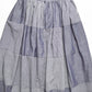 2000 Blue Patchwork Midi Skirt (M)
