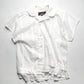 2011 Asymettrical White Floral Lace Panelled Button Up Shirt (S)