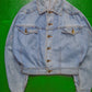 90s Cropped Balloon Denim Jacket (~S~)
