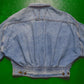 90s Cropped Balloon Denim Jacket (~S~)