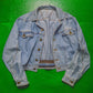 90s Cropped Balloon Denim Jacket (~S~)