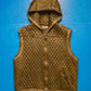 90s Diamond Quilted Hooded Vest (~M~)