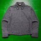 Grey Knit Collared Short Zip Up Jumper (~S~)