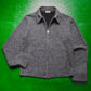 Grey Knit Collared Short Zip Up Jumper (~S~)