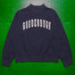 Navy Wool Spell-out Applique Mockneck Jumper (~S~)