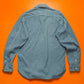 2004 "Lumber" Arabic Patch Half Zip Striped Shirt (M~L)
