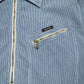 2004 "Lumber" Arabic Patch Half Zip Striped Shirt (M~L)