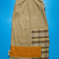 Patchwork Plaid Panelled Jumper and Maxi Skirt Set (M)