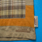 Patchwork Plaid Panelled Jumper and Maxi Skirt Set (M)