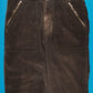 Washed Black Corduroy Zipped Pocket Pants (34)