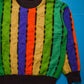 Autumn 1992 Multi Colour Vertical Striped Knit Jumper (M)