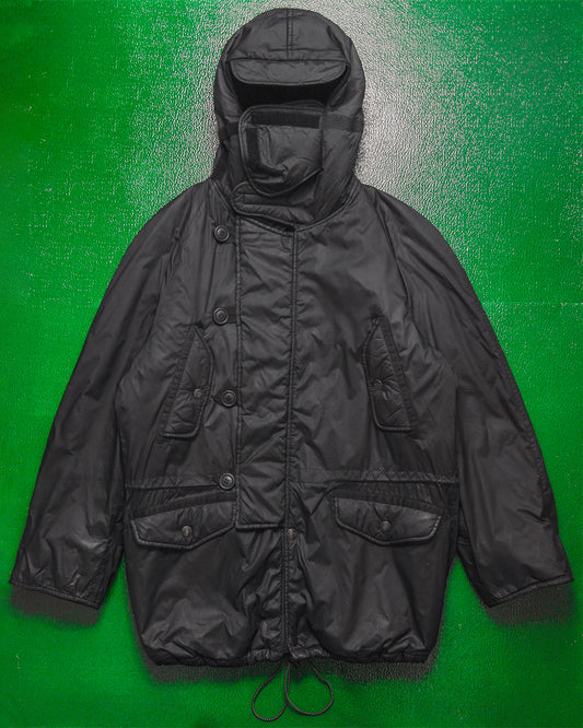 F/W 1999 Riot Mask Military Style Padded Nylon Parka (M)