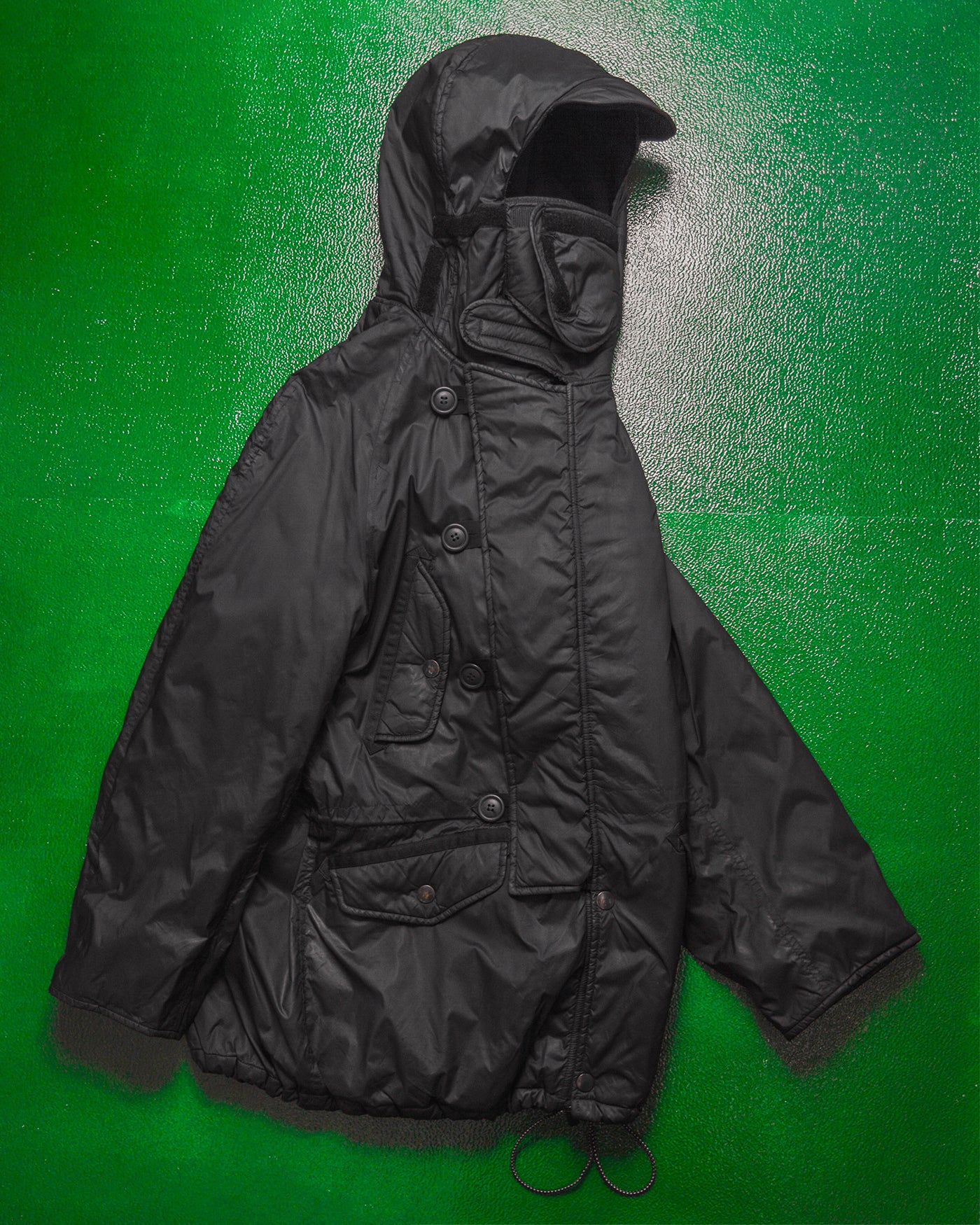 F/W 1999 Riot Mask Military Style Padded Nylon Parka (M)