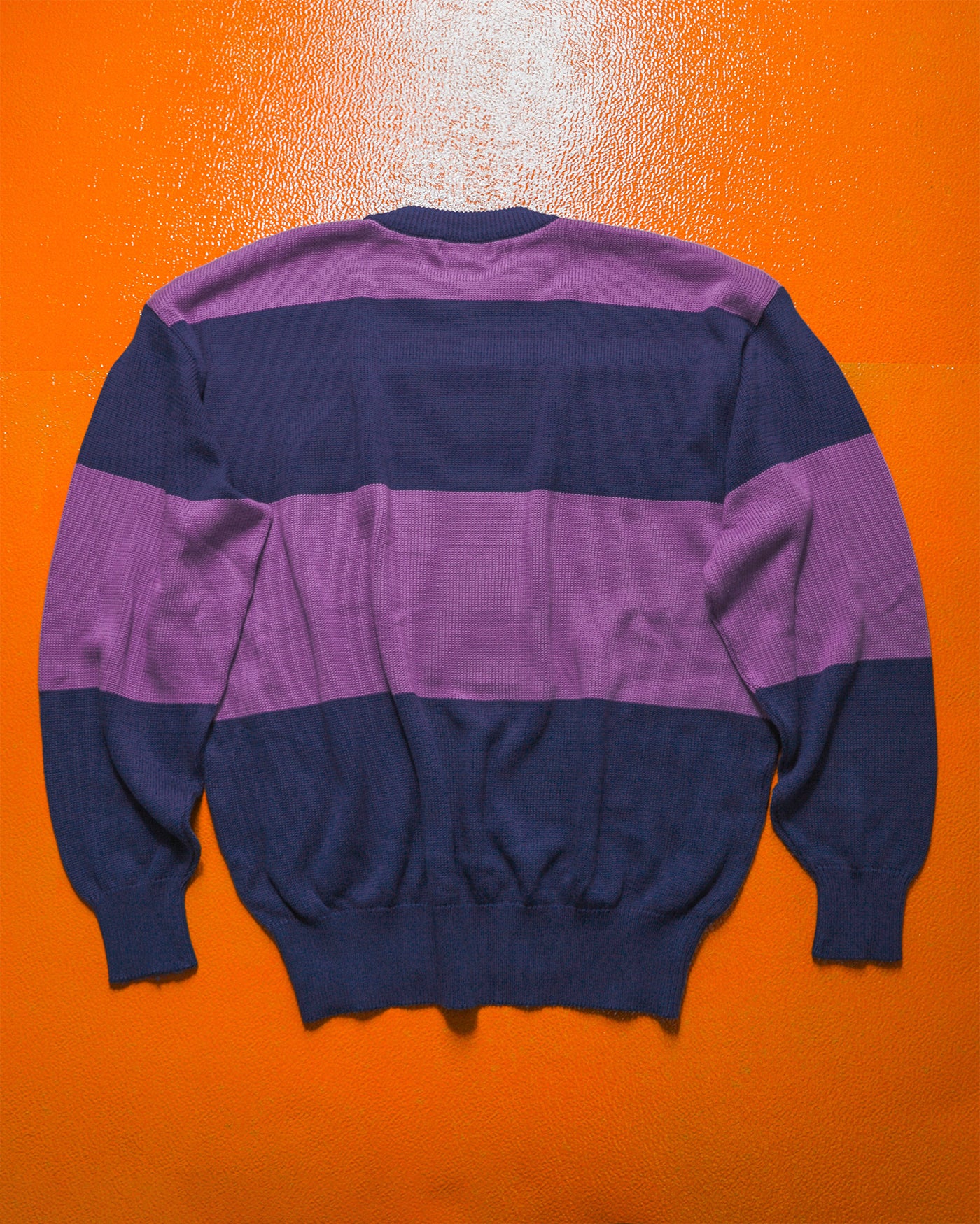 2000s Navy / Royal Blue / Purple Layered Knit Jumper (M~L)