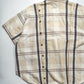 Tsumori Chisato 80s Adjustable Double Button Up Placket Cream Plaid Shirt (M)