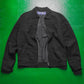 2002 Black Wool Zip Up Trucker Jacket (M~L)