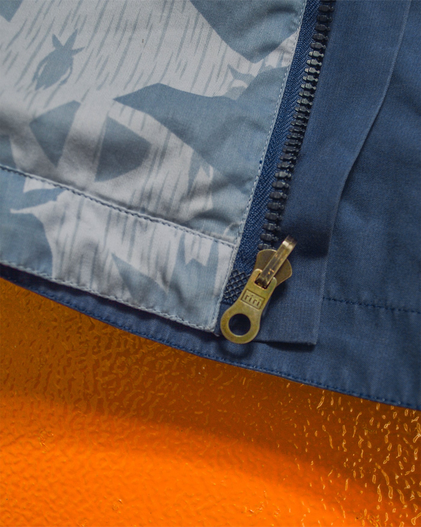 FUTURA AW01 Reversible "Pointman" Rain "Splinter" Camo Blue Jacket (M)