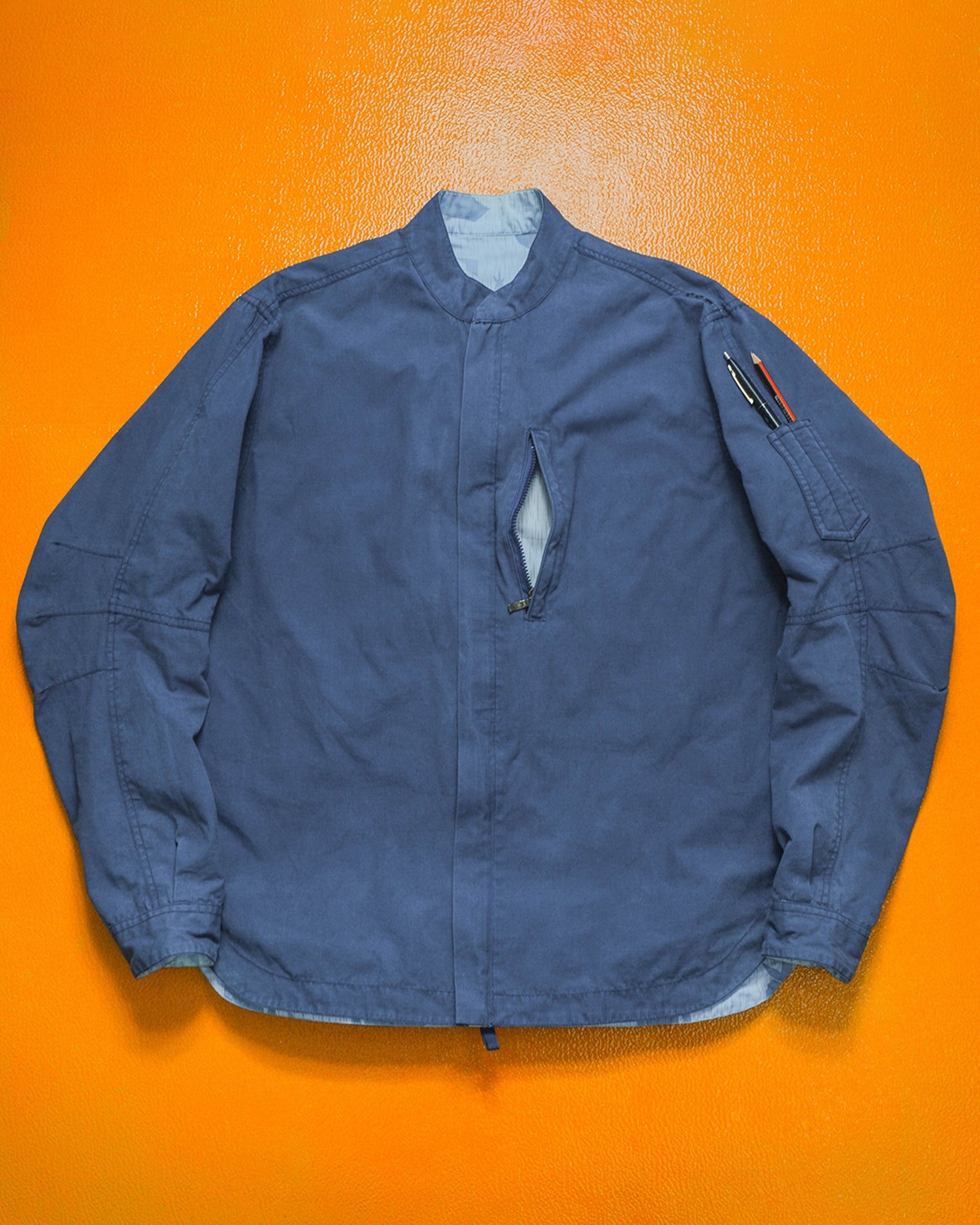 FUTURA AW01 Reversible "Pointman" Rain "Splinter" Camo Blue Jacket (M)