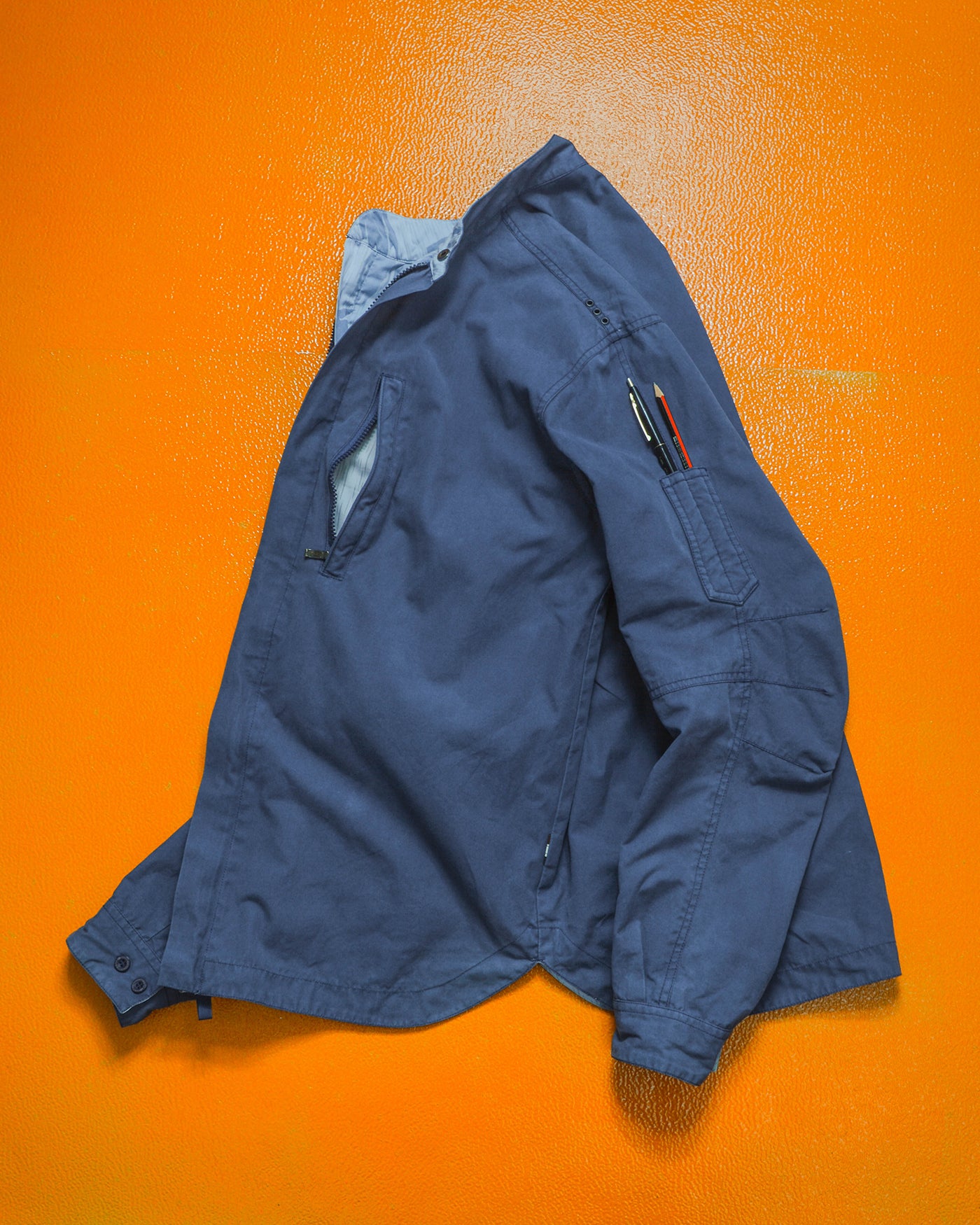 FUTURA AW01 Reversible "Pointman" Rain "Splinter" Camo Blue Jacket (M)