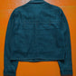 High Waisted Parody Jeans Applique Jacket (L)