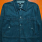 High Waisted Parody Jeans Applique Jacket (L)