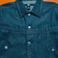 High Waisted Parody Jeans Applique Jacket (L)