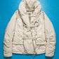 Cream Multi Zip Shawl Neck Jacket (XL)